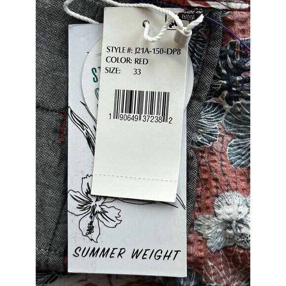 NWT Jachs Island Seersucker Bleeker Fit 9” Short Cotton Summer Floral Print - Picture 7 of 7